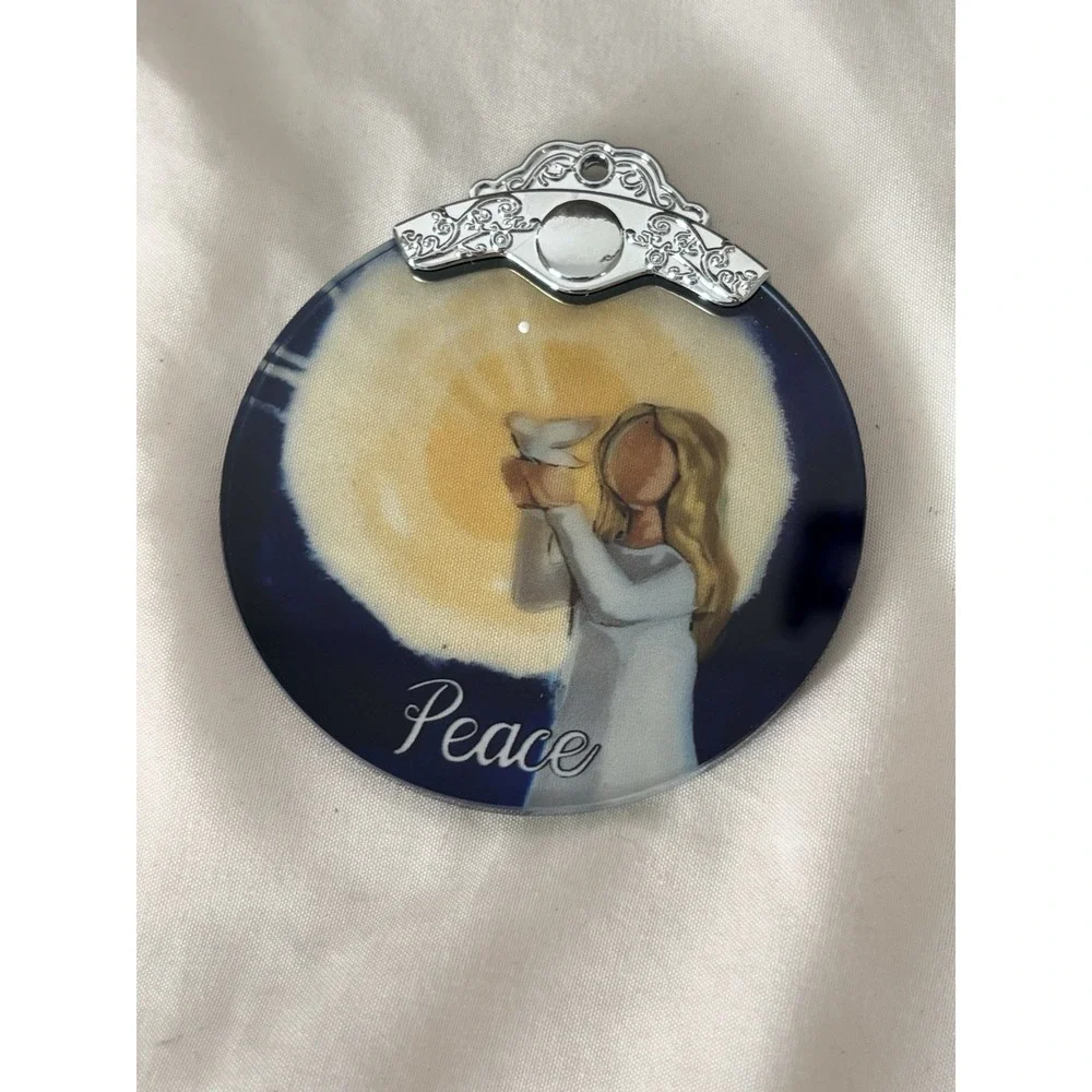 Peace Angel Stained Glass Ornament Unique Xmas Gifts NEW B57